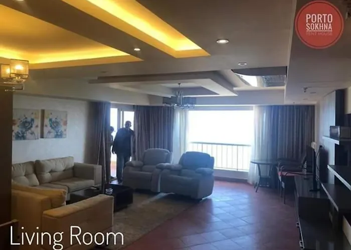 Amazing Sea View Penthouse In Pyramids Porto El-sokhna Aparthotel 3*