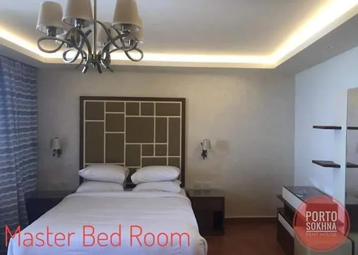 Amazing Sea View Penthouse In Pyramids Porto El-sokhna Aparthotel